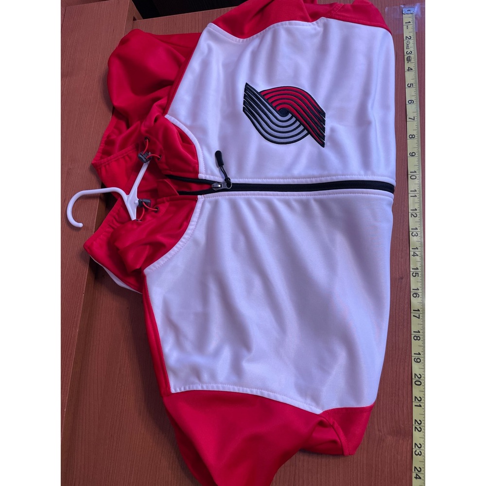 Portland Trail Blazers Hooded Full Zip Men Jacket XXL G-III Sports Red White - Picture 5 of 7